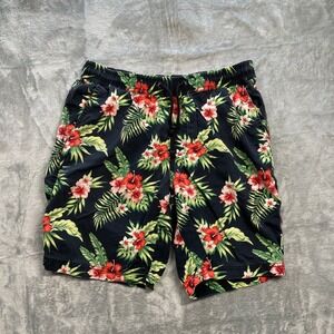 Bodega Cornerstone Men's Tropical Floral Swim Trunks Shorts Size Small